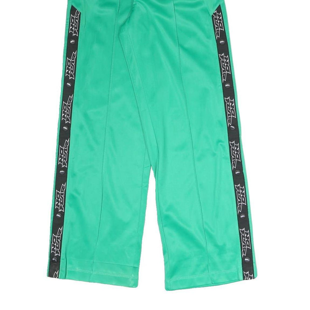 H&M X NO FEAR Womens Joggers Green & Black Relaxed Straight Fit XS W25 L29