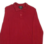 RALPH LAUREN POLO JEANS COMPANY Mens Red Plain Polo Style Basic Knit S Cotton