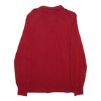 RALPH LAUREN POLO JEANS COMPANY Mens Red Plain Polo Style Basic Knit S Cotton