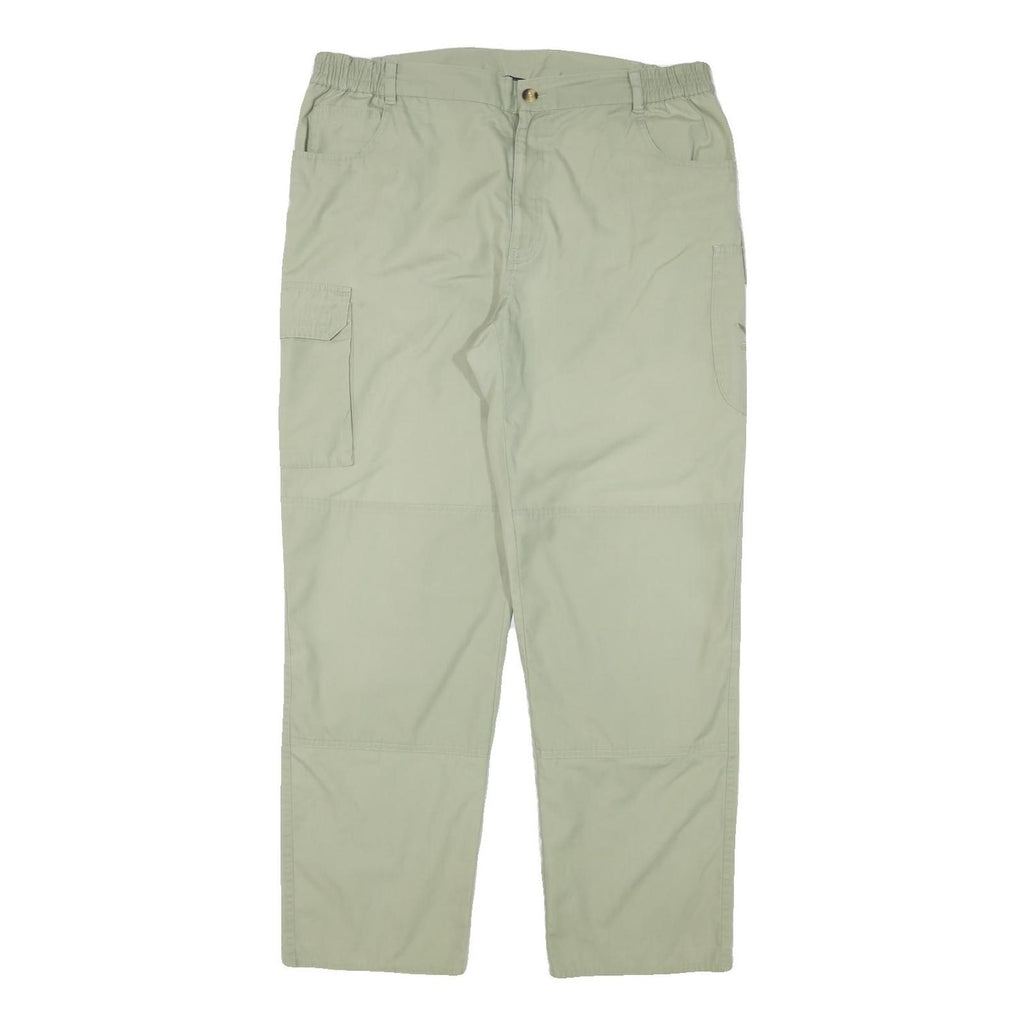 SALEWA Mens Cotton Blend Beige Relaxed Straight Trousers W36 L30 Outdoor Cargo
