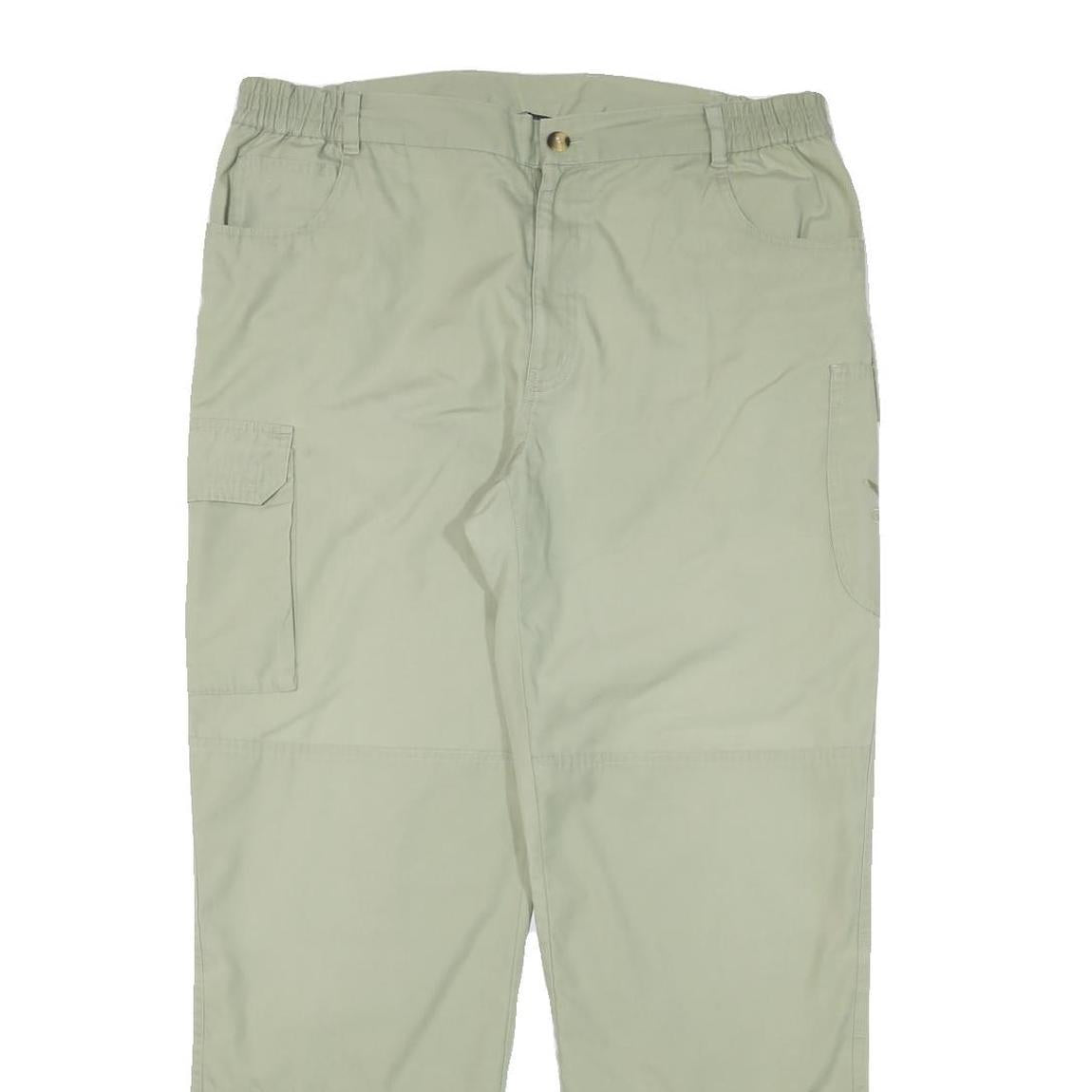 SALEWA Mens Cotton Blend Beige Relaxed Straight Trousers W36 L30 Outdoor Cargo