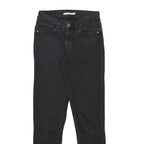 LEVI'S 711 Womens Jeans Black Slim Skinny Denim W26 L29 Stretch Zip