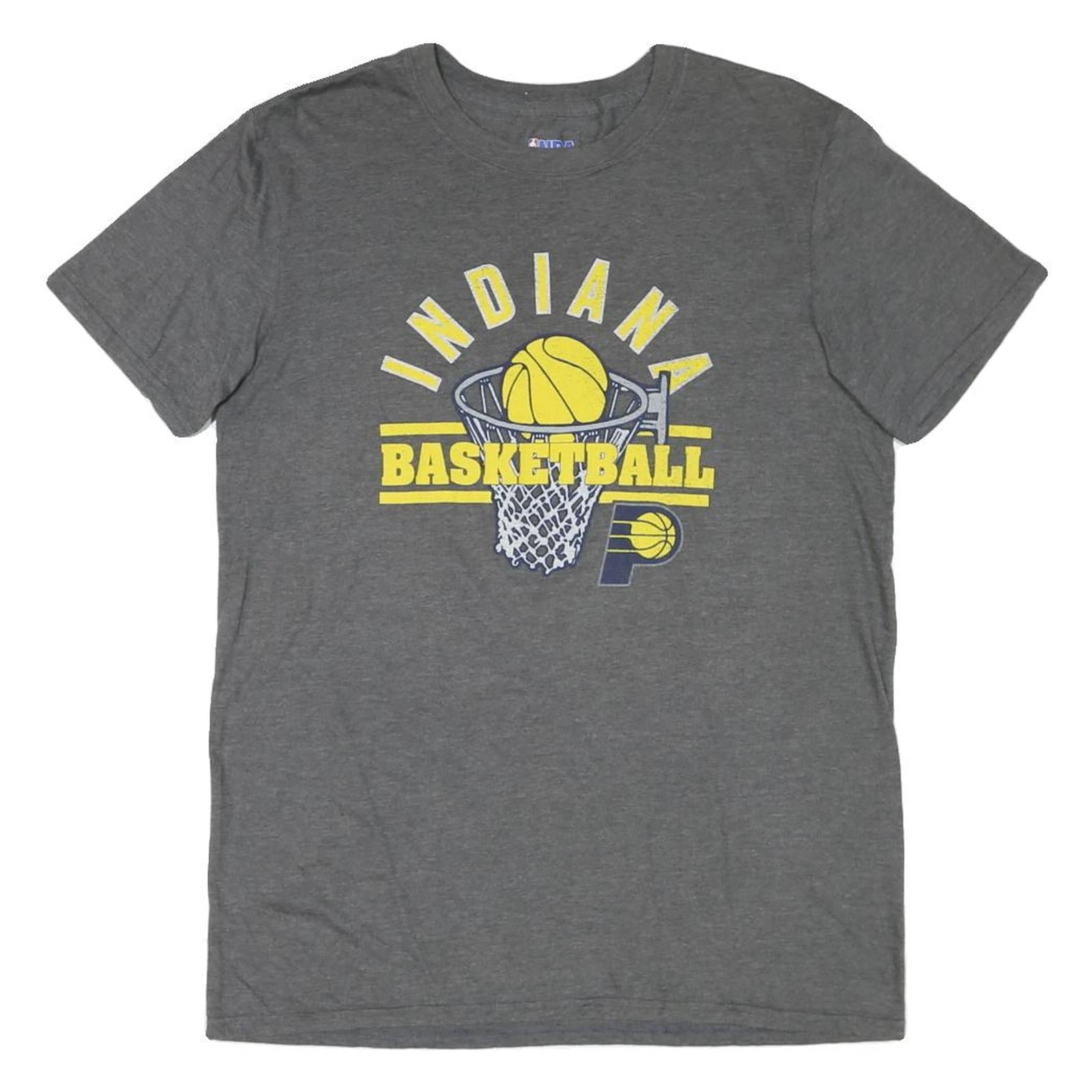 NBA Mens Grey Indiana Basketball Graphic T-Shirt M Short Sleeve Crew Neck