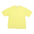 GAP Mens Yellow Plain T-Shirt M Short Sleeve Crew Neck Casual Cotton Blend