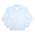 ADIDAS Mens Light Blue Zip Up Polyester Jacket L Casual Sportswear