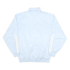 ADIDAS Mens Light Blue Zip Up Polyester Jacket L Casual Sportswear