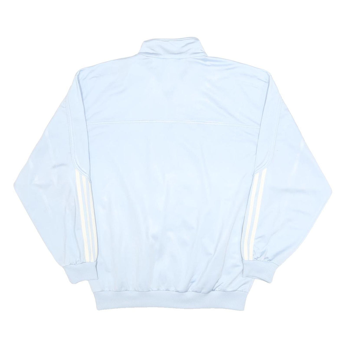 ADIDAS Mens Light Blue Zip Up Polyester Jacket L Casual Sportswear