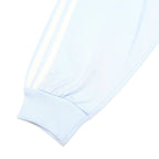 ADIDAS Mens Light Blue Zip Up Polyester Jacket L Casual Sportswear