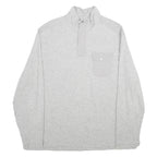 CALVIN KLEIN Mens Grey Pullover Plain Crew Neck Basic Knit 2XL Cotton Jumper