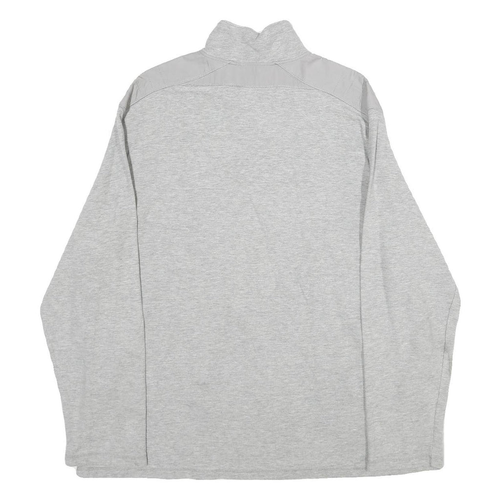 CALVIN KLEIN Mens Grey Pullover Plain Crew Neck Basic Knit 2XL Cotton Jumper