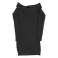 FRENCH CONNECTION Womens Black Bodycon Polyester Knit Midi Dress UK 10 Elegant