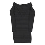 FRENCH CONNECTION Womens Black Bodycon Polyester Knit Midi Dress UK 10 Elegant