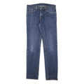 LEVI'S Mens Slim Blue Denim Slim Jeans W30 L29 Classic Cotton Blend Zip