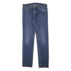 LEVI'S Mens Slim Blue Denim Slim Jeans W30 L29 Classic Cotton Blend Zip