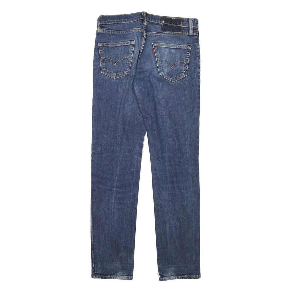 LEVI'S Mens Slim Blue Denim Slim Jeans W30 L29 Classic Cotton Blend Zip
