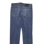 LEVI'S Mens Slim Blue Denim Slim Jeans W30 L29 Classic Cotton Blend Zip