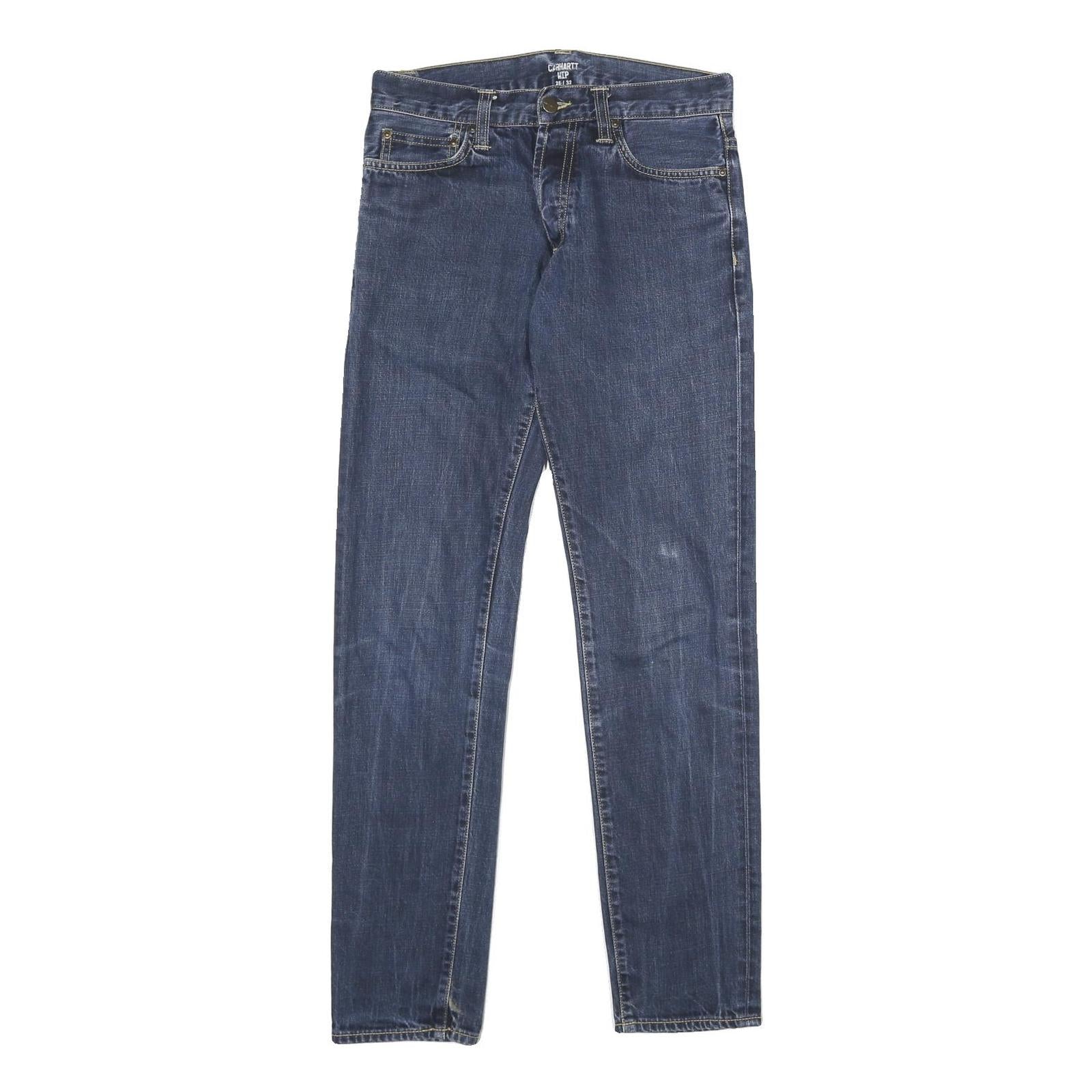 CARHARTT WIP Mens Jeans Blue Regular Straight Denim Medium W28 L32 Classic