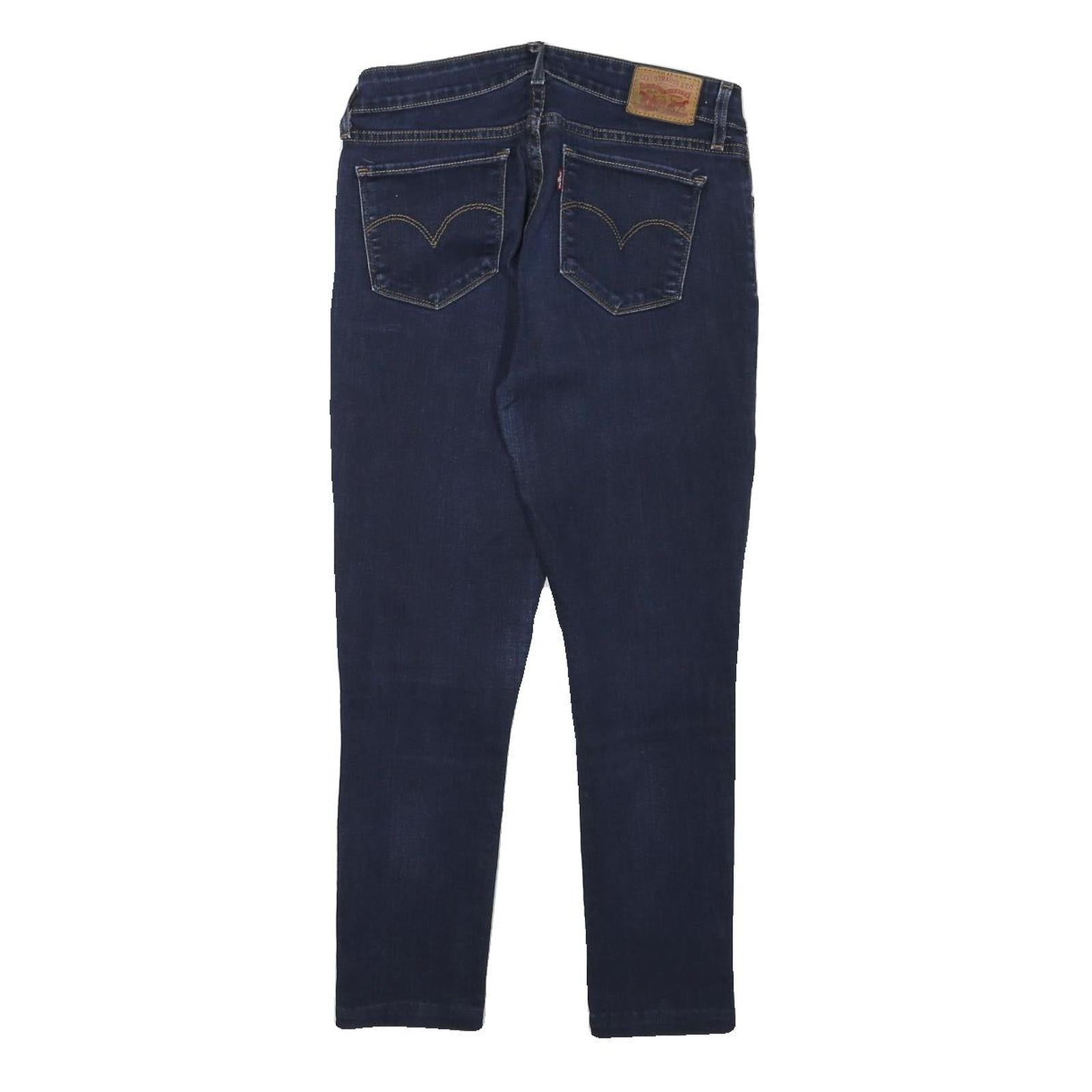 LEVI'S Womens Jeans Blue Slim Skinny Denim Medium W26 L24 Zip Casual