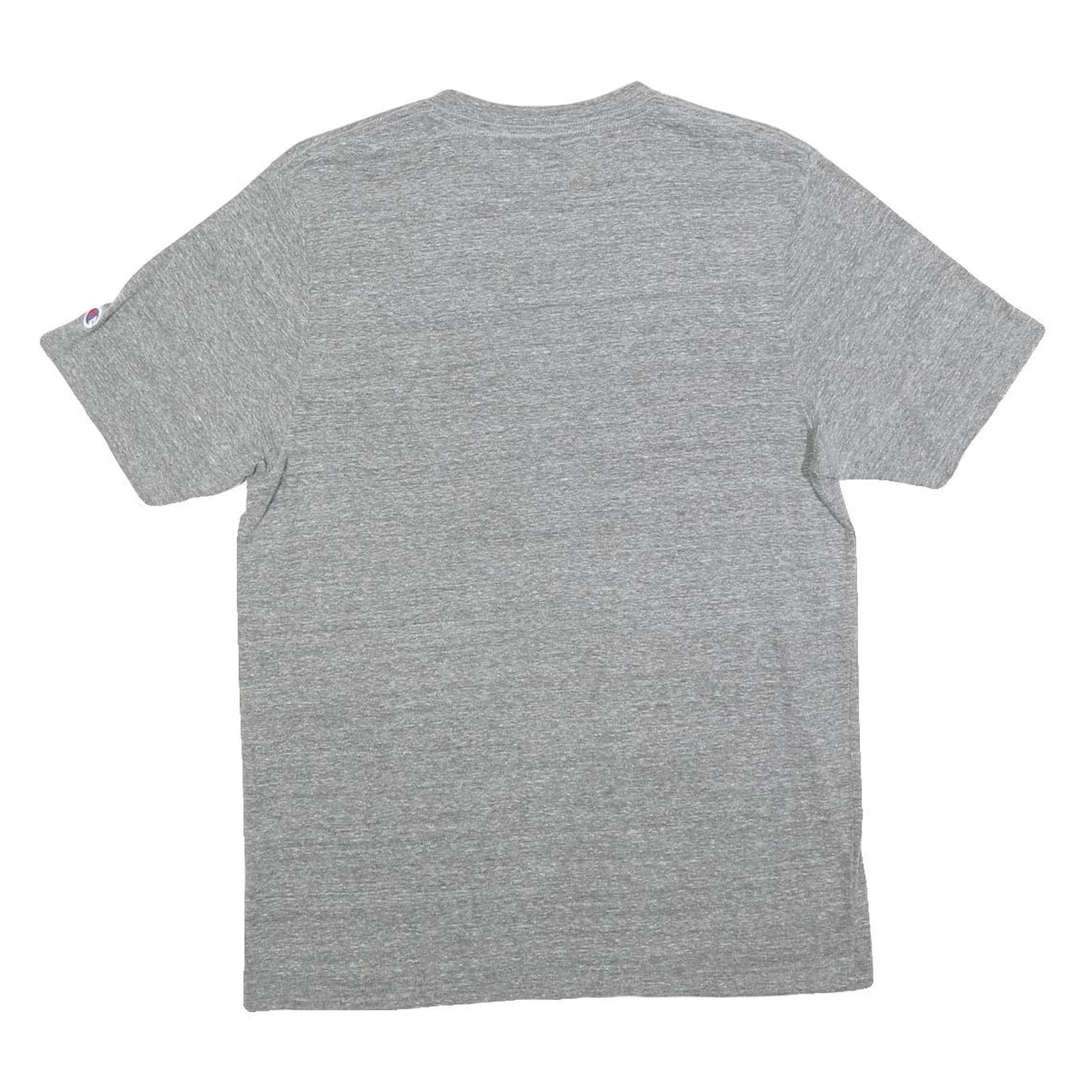 CHAMPION Mens Grey BHM Graphic T-Shirt M Short Sleeve Crew Neck Casual Cotton