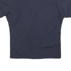 GALLS Mens Navy Blue Workwear Shirt M Cotton Blend Short Sleeve Pockets