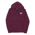 THE NORTH FACE Womens Maroon Hoodie S Cotton Blend Pullover Drawstring Hood