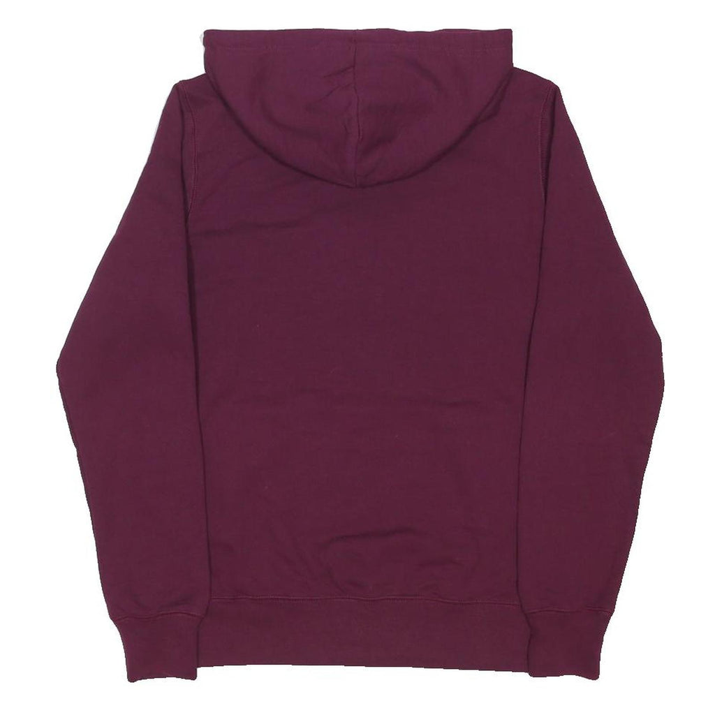 THE NORTH FACE Womens Maroon Hoodie S Cotton Blend Pullover Drawstring Hood