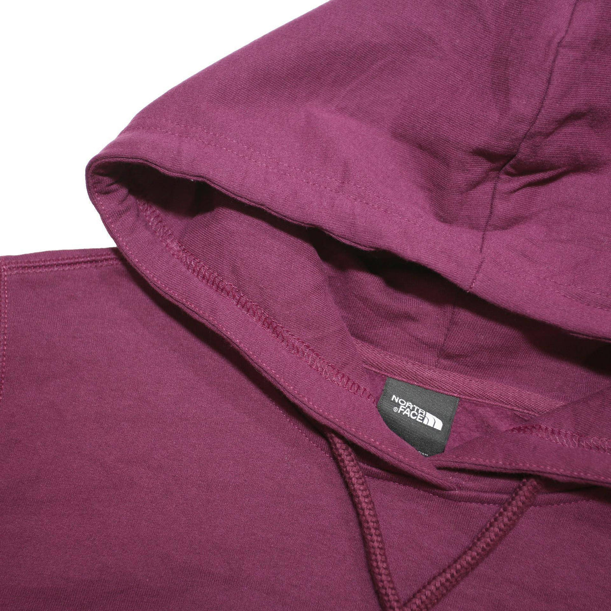 THE NORTH FACE Womens Maroon Hoodie S Cotton Blend Pullover Drawstring Hood