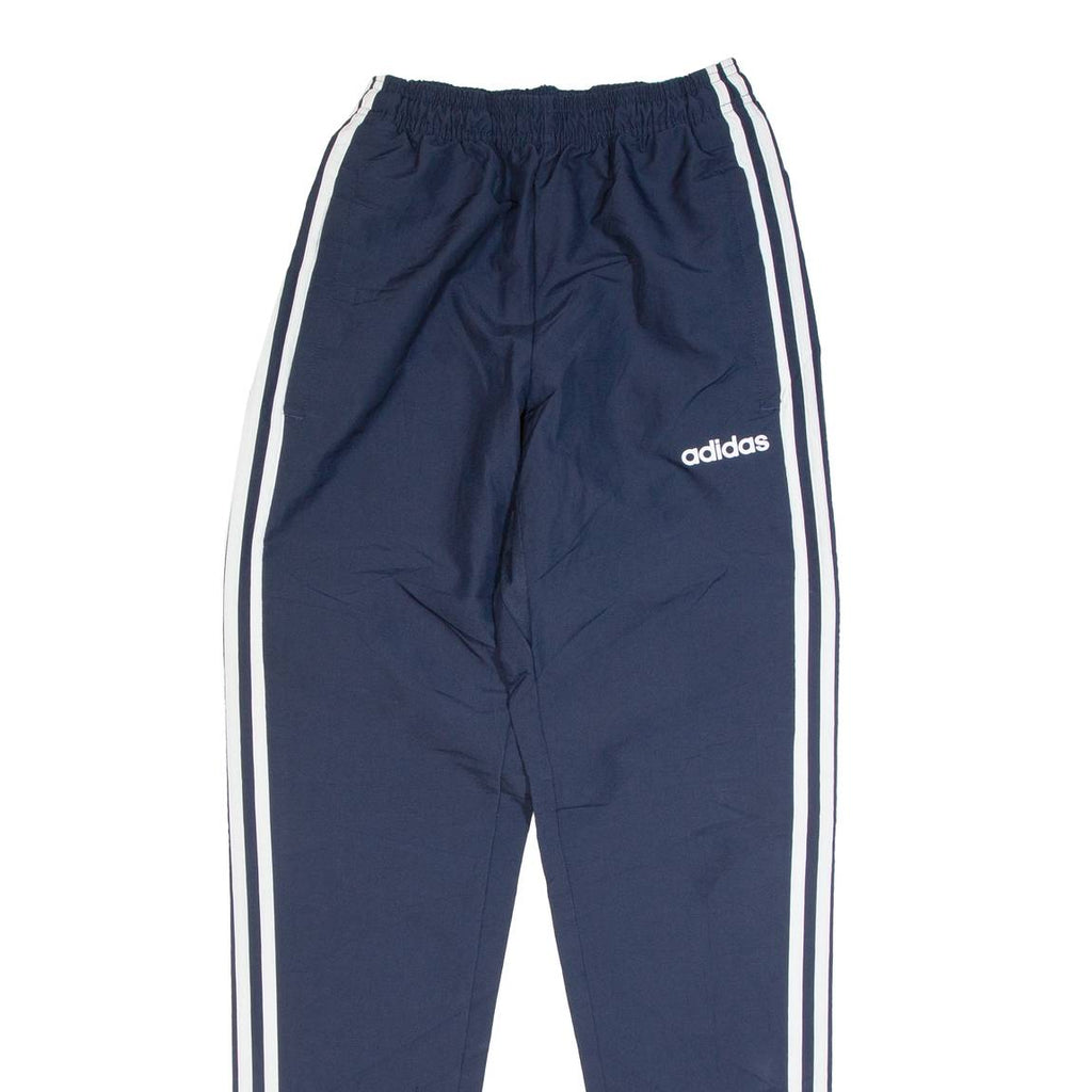 ADIDAS Mesh Lined Womens Track Pants Blue Tapered XS W22 L31