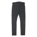 LEVI'S 519 Mens Jeans Black Slim Skinny Denim Raw W30 L30 Button Cotton Blend