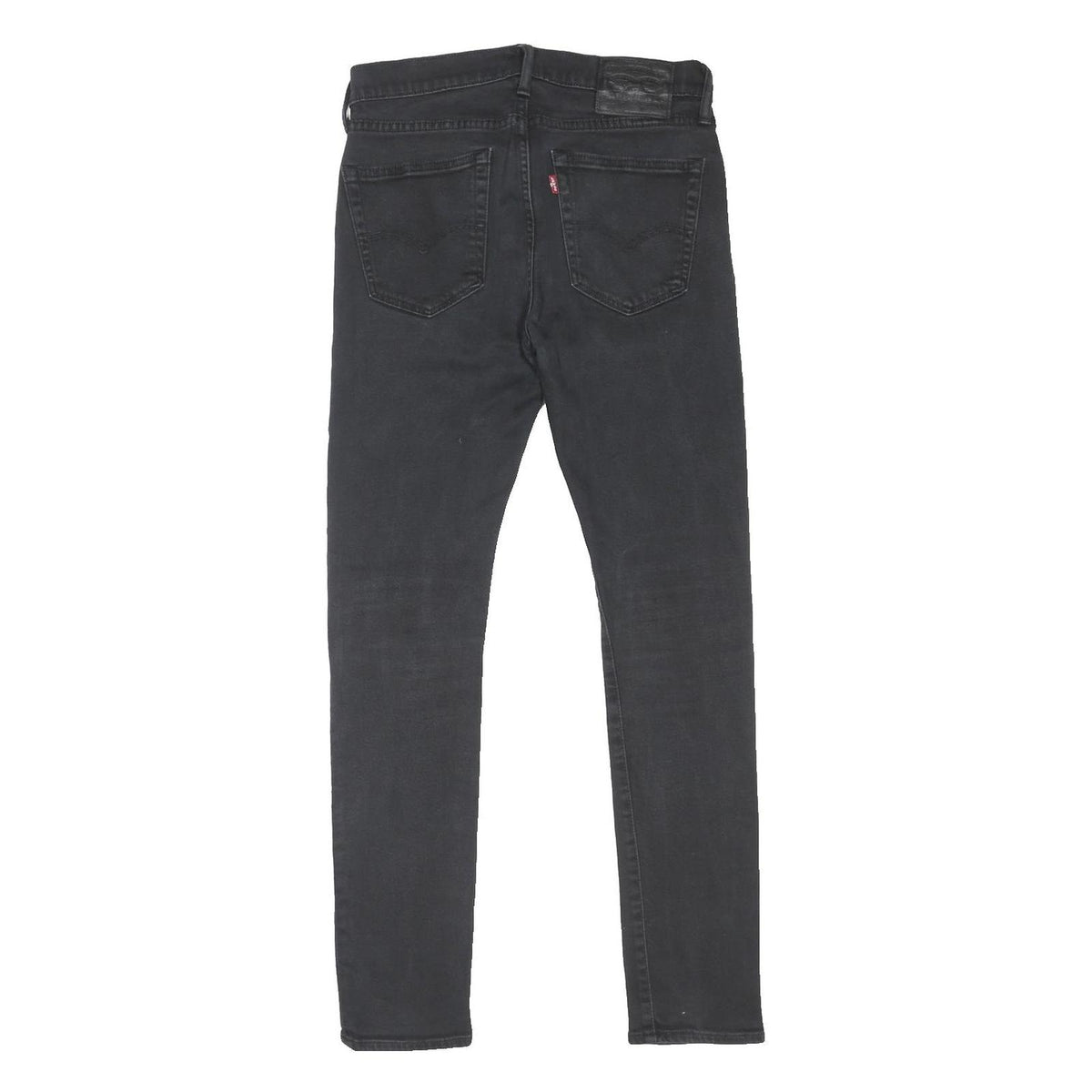 LEVI'S 519 Mens Jeans Black Slim Skinny Denim Raw W30 L30 Button Cotton Blend