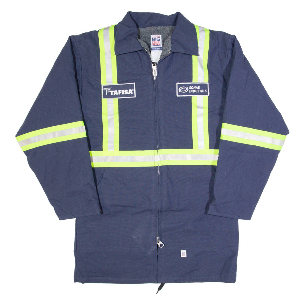 BIG BILL Sherpa Lined Mens Workwear Coat Blue S