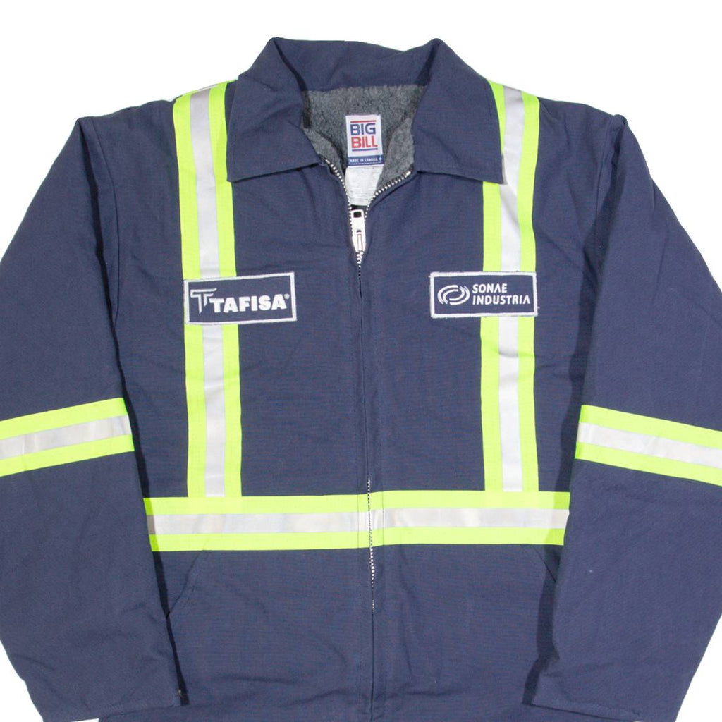 BIG BILL Sherpa Lined Mens Workwear Coat Blue S