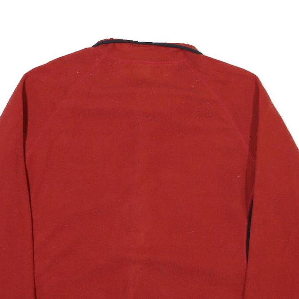 THE NORTH FACE Womens Red Zip Jacket XL Cotton Plain Outdoor Casual Warm
