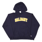 CHAMPION Mens Navy Blue UAlbany Pullover Hoodie L Cotton Blend Casual