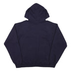 CHAMPION Mens Navy Blue UAlbany Pullover Hoodie L Cotton Blend Casual