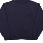 CHAMPION Mens Navy Blue UAlbany Pullover Hoodie L Cotton Blend Casual