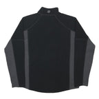 BERGHAUS Mens Black & Grey Outdoor Pullover Polyester Jumper Size L Half Zip