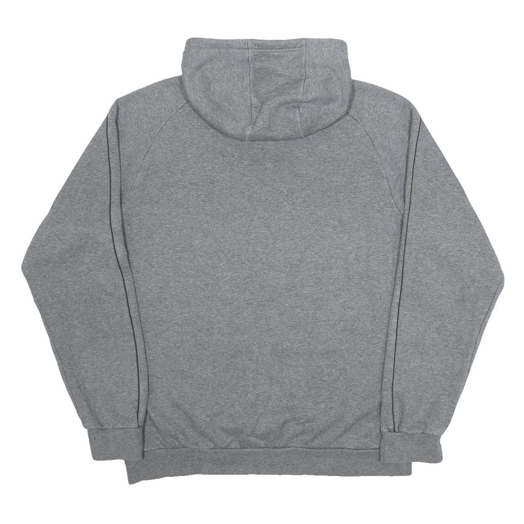 ADIDAS Mens Grey Pullover Hoodie L Cotton Blend Lightweight Casual Sports