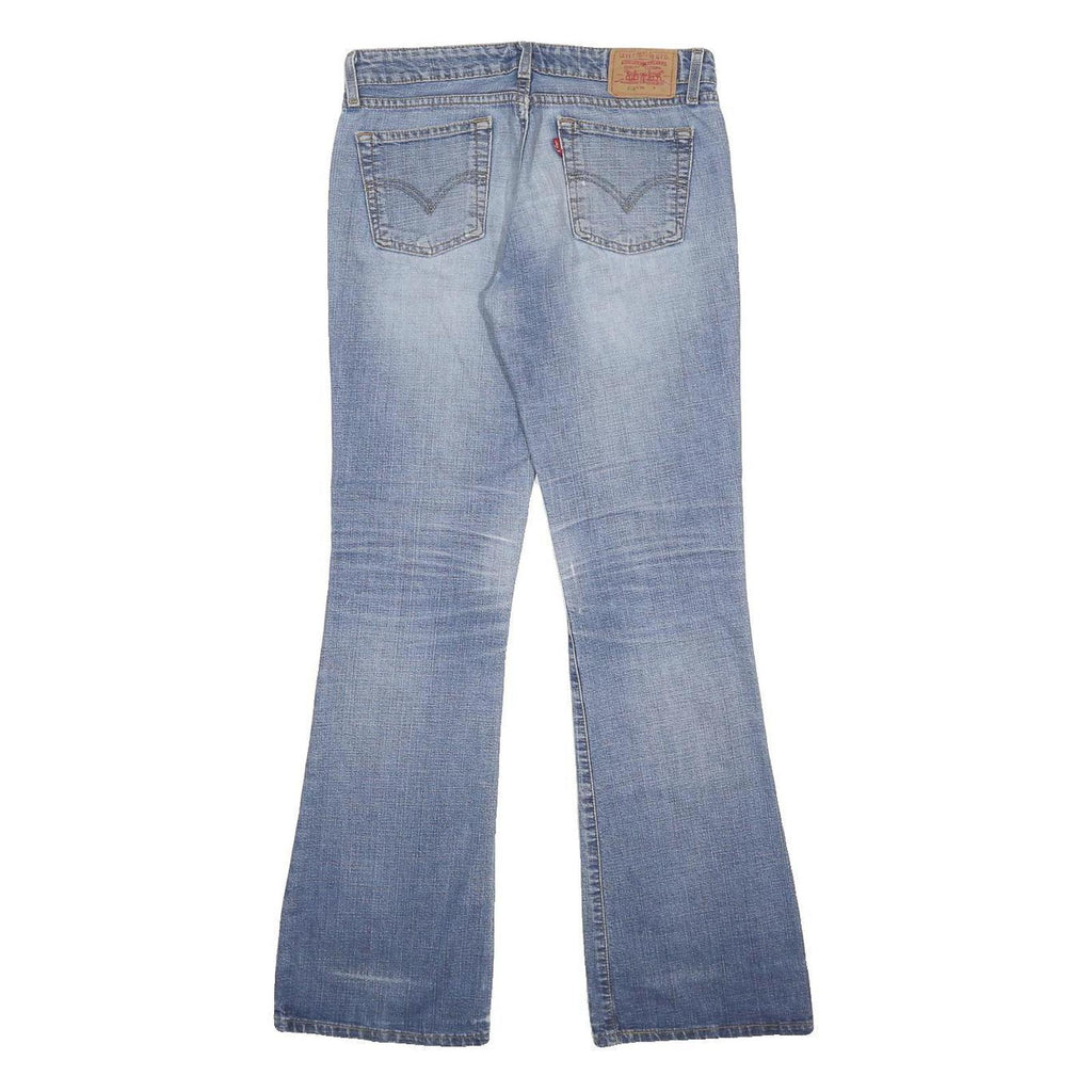 LEVI'S 518 Womens Jeans Blue Regular Bootcut Denim Medium W30 L32 Distressed
