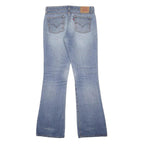 LEVI'S 518 Womens Jeans Blue Regular Bootcut Denim Medium W30 L32 Distressed