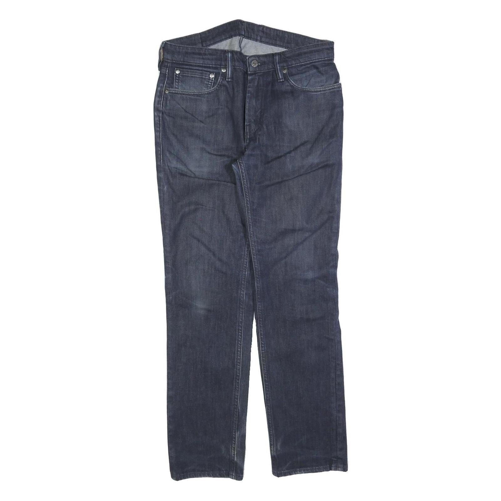 LEVI'S 511 Slim Mens Jeans Blue Slim Straight Denim Medium W32 L30 Stylish