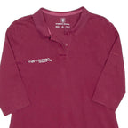 ENGELBERT STRAUSS Womens Polo Shirt Maroon 3/4 Sleeve M