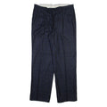 HAGMAN Mens Trousers Blue Regular Straight Wool W36 L32