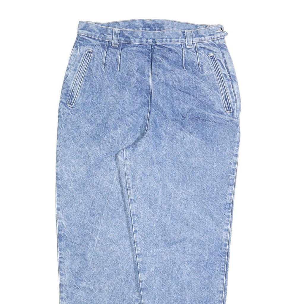 Womens Regular Light Blue Denim Cotton Blend Jeans W28 L27 Zip Closure