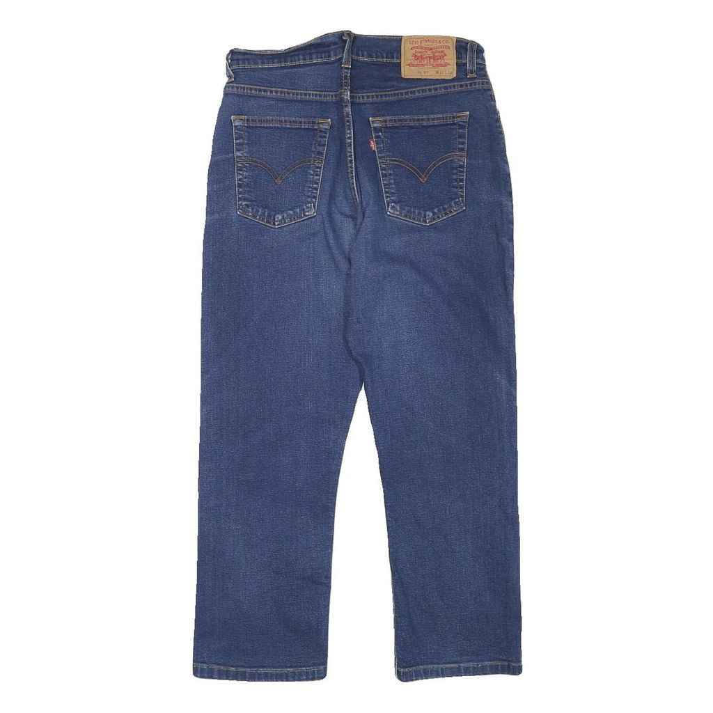 LEVI'S Mens Blue Regular Straight Denim Jeans W28 L24 Classic Zip Closure