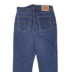 LEVI'S Mens Blue Regular Straight Denim Jeans W28 L24 Classic Zip Closure