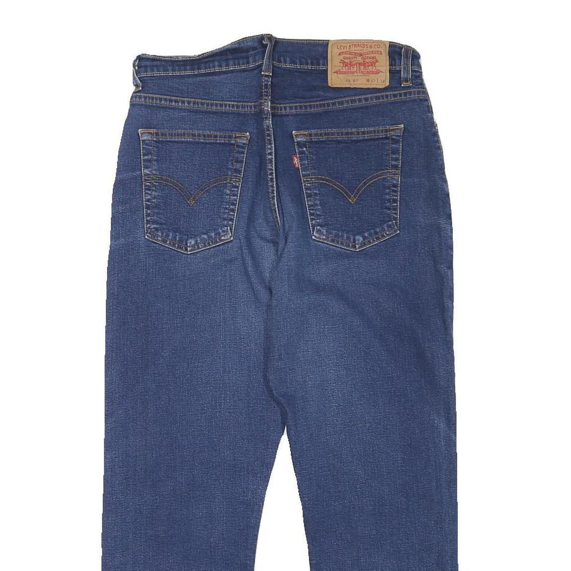 LEVI'S Mens Blue Regular Straight Denim Jeans W28 L24 Classic Zip Closure