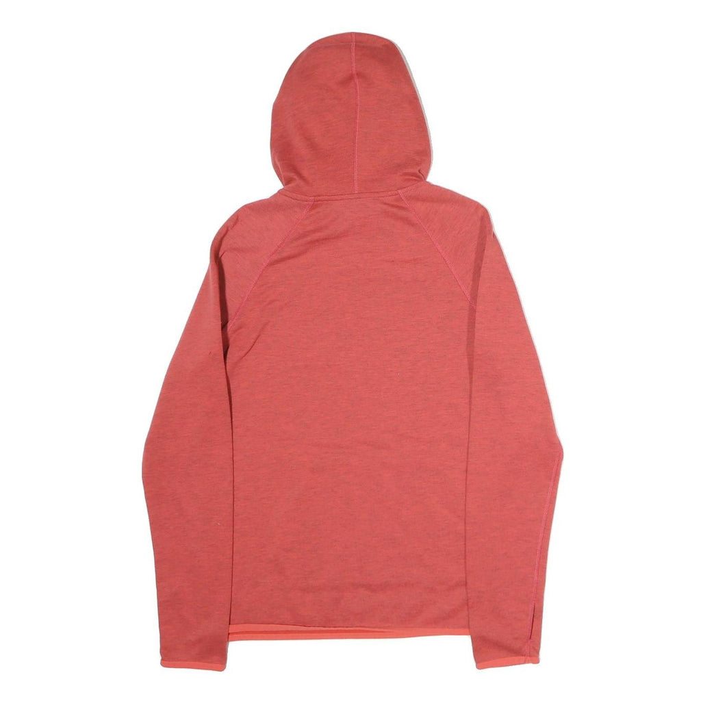 NIKE Womens Red & Orange Pullover Hoodie S Cotton Blend Lightweight