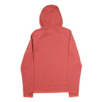 NIKE Womens Red & Orange Pullover Hoodie S Cotton Blend Lightweight