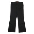DICKIES Womens Cotton Blend Black Regular Bootcut Trousers W30 L29 Stylish Zip